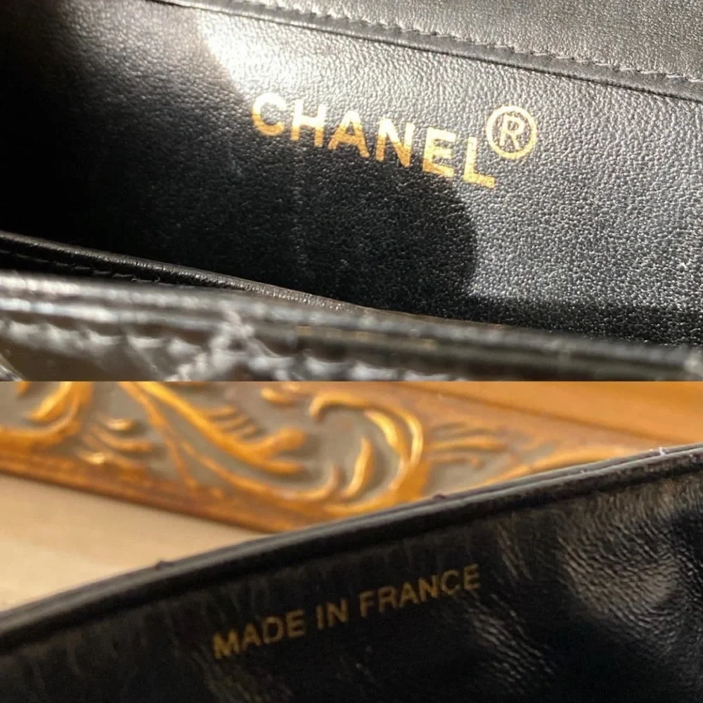 Authentic Chanel purse with authenticity card, and just bag. Purchased in 1996. - Picture 10 of 16